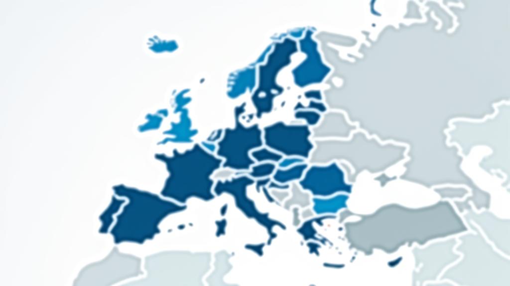 Mapa Evropy se zvýrazněnými zeměmi, kde platí služby AutoTags Czechia.
